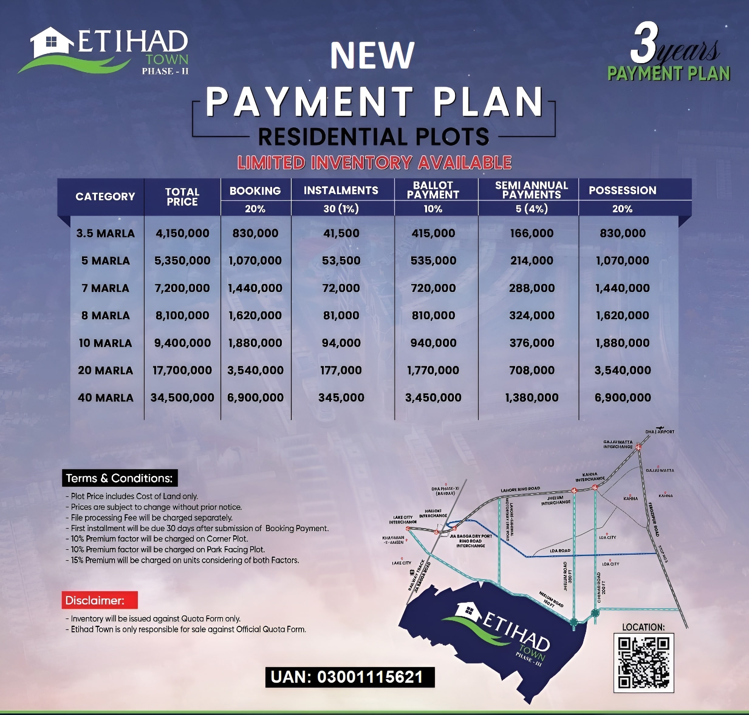 Etihad Town Phase 2 New Payment Plan